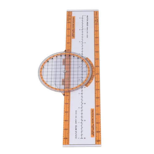 Vista 3 de Alomejor Pilot Computer Durable Orange Calculator for Ground Speed, Fuel Estimation and Wind Vector Solutions for Aviation Enthusiasts