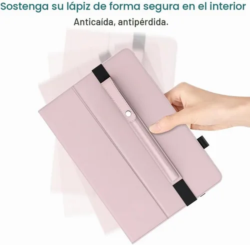 Vista 9 de MoKo Soporte para lápiz para Apple Pencil Pro, Apple Pencil de 1ª/2ª generación, iPencil (USB-C), Funda de cuero PU para lápiz de iPad con hebilla