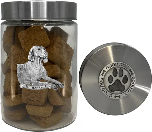 Vista 14 de Heritage Pewter Basset Hound Good Dog Treat Jar – Tarro de golosinas de 34 onzas con tapa hermética a rosca Regalo para propietarios de Basset