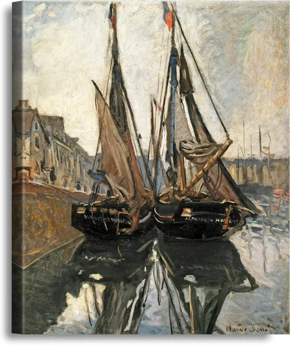 Vista 69 de A&T ARTWORK A Brisk Breeze por Willem van de velde Reproducciones de pintura de velero, impresiones en lienzo giclée para decoración del hogar, 20 x