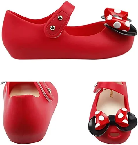 Vista 3 de iFANS - Sandalias de princesa para niñas, diseño de lunares
