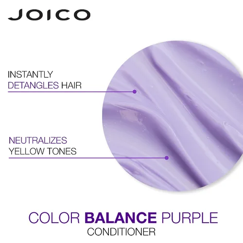 Vista 7 de Joico Color Balance - Juego de champú y acondicionador morado, elimina los tonos cobrizos y amarillos, para cabello rubio o gris frío