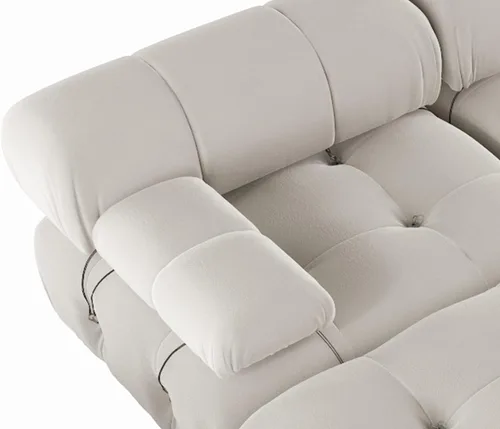 Vista 7 de JACH - Sofá modular modular de 138 pulgadas, sofás minimalistas de terciopelo en forma de U con tumbonas, sofás convertibles modernos de 6 asientos