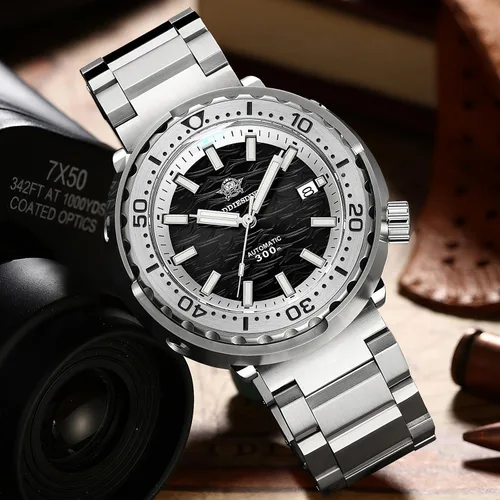 Vista 5 de ADDIESDIVE Relojes de buceo para hombre, reloj de pulsera automático, resistente al agua 300 M, fecha, pantalla analógica, esfera luminiscente 2098