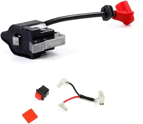 Vista 3 de Bobina de encendido mejorada con tapa roja para motores Zenoah Chongyang 23CC-36CC - Compatible con HPI Baja 5B 5T 5SC y FG REDCAT RC Cars