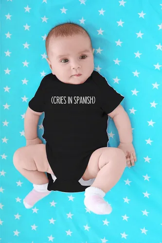 Vista 4 de CBTwear Lloros en español - Familia bilingüe divertida - Lindo body de bebé de una pieza