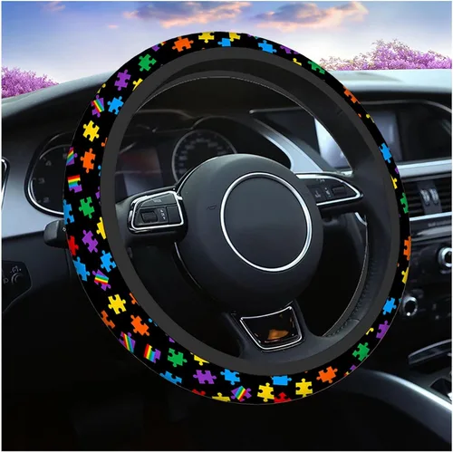 Vista 18 de Swono Funda para volante para hombres y mujeres, zanahorias de Pascua, naturaleza linda, universal, 15 pulgadas, antideslizante, sin olor