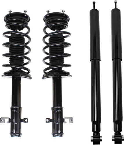 Vista 78 de Detroit Axle - Kit de amortiguadores de 4 puntales para Ford Escape 14-19, 2 puntales delanteros con resorte helicoidal 2 amortiguadores traseros