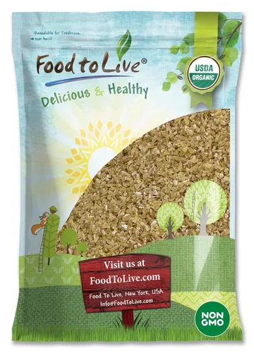 Vista 8 de Trigo Bulgur orgánico, 5 libras – Grano entero sin OMG, granos cocidos, bayas kosher Borghul, semillas a granel, grueso, alto en fibra dietética