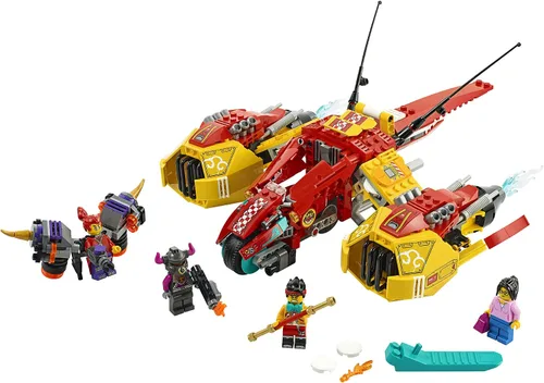 Vista 5 de LEGO Monkie Kid: Monkie - Kit de construcción de juguete de avión Cloud Jet 80008 para niños, niños y niñas a partir de 8 años, exclusivo de Amazon