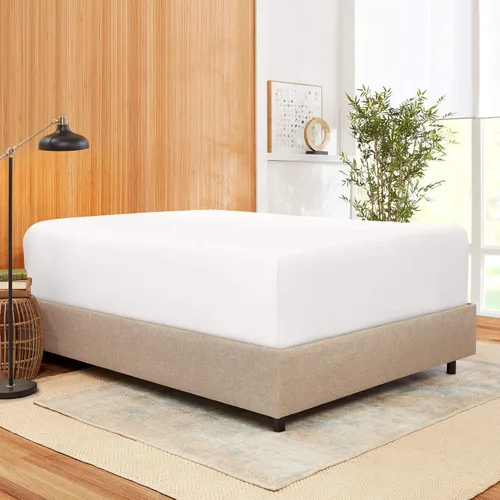 Vista 28 de 100 % algodón natural de 400 hilos, 1 pieza con bolsillo profundo de 21 pulgadas y 2 fundas de almohada, juego de sábanas de 3 piezas