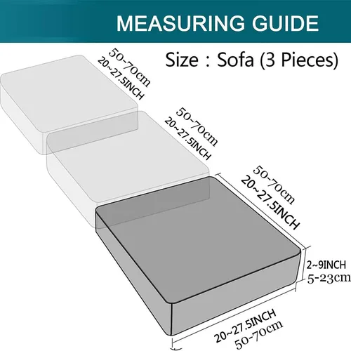 Vista 7 de Funda de cojín elástica de terciopelo para sofá individual en forma de L para sofá Chaise Longue, funda para sofá de 1, 2, 3 cojines, protector Azul