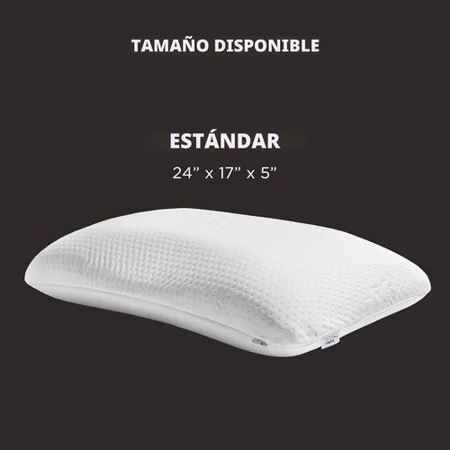 Vista 7 de Tempur-Pedic Almohada Symphony de Espuma Viscoelástica Sensación Suave de Lujo, Estándar, Blanco