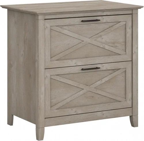 Vista 13 de Bush Furniture Key West – Archivador lateral con 2 cajones, color cereza