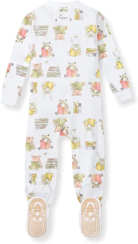 Vista 30 de Burt's Bees Baby Pijama para bebé niña, 100% algodón orgánico, pijama de una pieza, overol diagonal con cremallera, ajuste cómodo