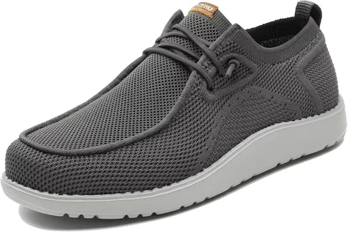 Vista 8 de 1TAZERO Zapatos sin cordones para hombre, extra anchos, ortopédicos, para diabéticos, cómodos para pies hinchados, con soporte de arco para fascitis