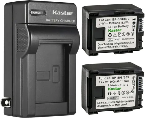 Vista 5 de Kastar - Cargador de batería de pared para Canon VIXIA HF M300 HFM300, VIXIA HF M301 HFM301, VIXIA HF M306 HFM306, VIXIA HF M40 HFM40, VIXIA HF M41