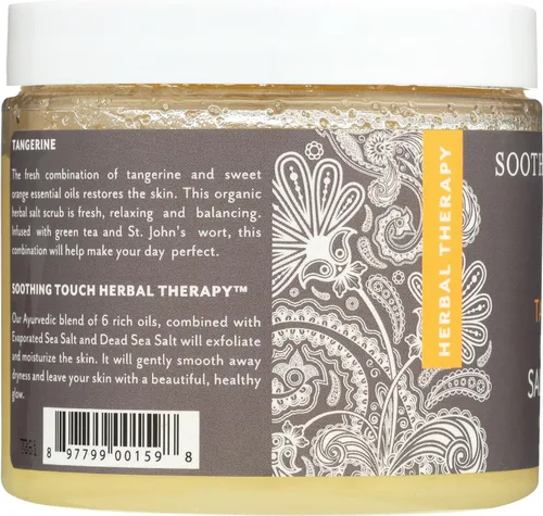 Vista 5 de Soothing Touch Exfoliante de mandarina y sal de hierbas - 20 Oz