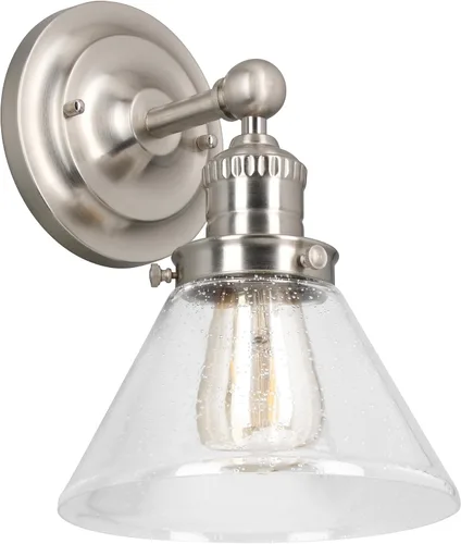 Vista 53 de Design House 519892 Kimball Industrial Farmhouse Luz de Pared Interior de 1 Luz con Pantalla de Metal para Pasillo, Baño, Cocina, Vestíbulo, Pintura