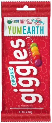 Vista 2 de YumEarth - Organic Giggles, caramelo ácido masticable