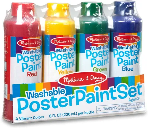 Vista 6 de Melissa & Doug - Juego de pinturas para papel o póster, se pueden borrar