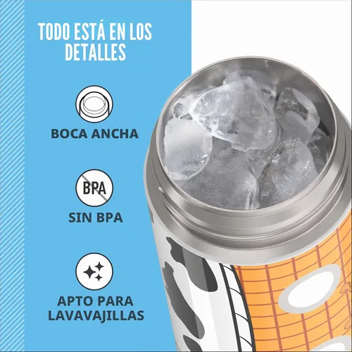 Vista 4 de THERMOS FUNTAINER Botella de agua con boquilla, 16 onzas, Toy Story Woody