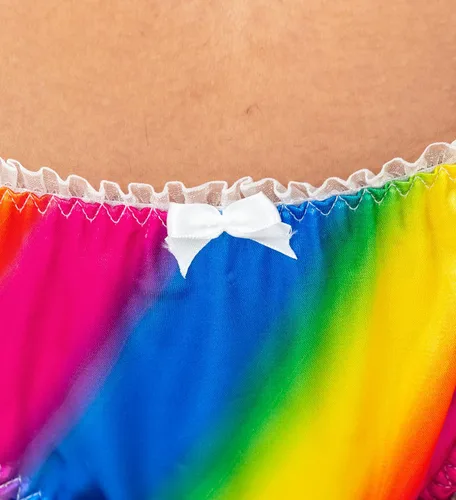 Vista 5 de Satini Braguitas de lencería Tanga para mujer, braguitas de satén