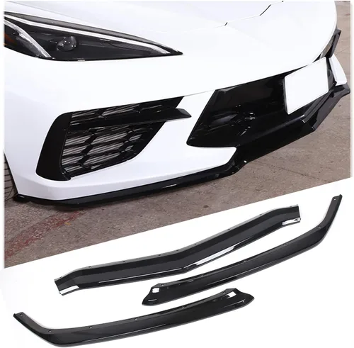 Vista 10 de Kit de repuesto para parachoques delantero compatible con Chevrolet Corvette C8 2020-2026, parachoques delantero ABS, accesorios de decoración