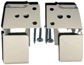 Vista 4 de Soportes de persiana para barandilla de 1" X 1 1/2" (1 par con 4 tornillos) marfil