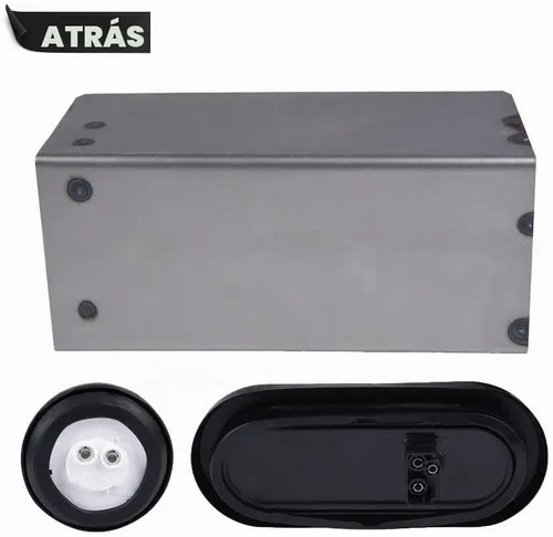 Vista 9 de G-PLUS Kit de caja de acero para remolque LED, compatible con remolque/camión con luz trasera ovalada de 6 pulgadas y lámpara de marcador de 2