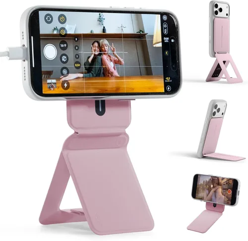 Vista 18 de MOFT MOVAS - Billetera con trípode para teléfono, 3 en 1, soporte magnético compatible con NFC, soporte para tarjetas ajustable de cuero vegano