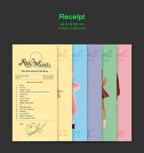 Vista 5 de K-POP Red Velvet - The Reve Festival Finale, Scrapbook Cover incl. CD, 56pg Photobook, Photocard, Folded Poster, Extra Photocards Set