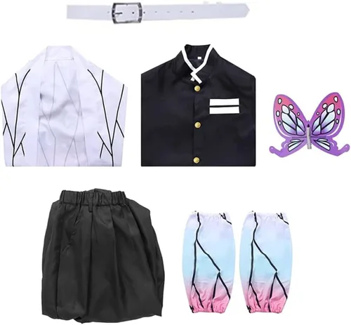 Vista 12 de Moalioi Anime Cosplay Costume Kimono Halloween Women Men's Set Accessories