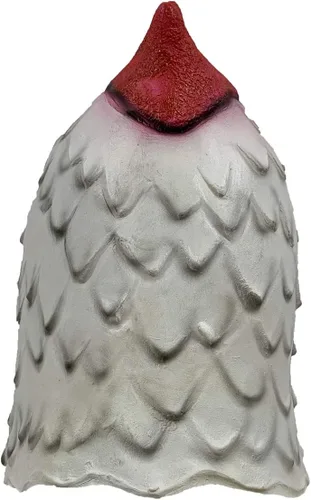 Vista 5 de Máscara de gallo de gallo de cabeza completa, accesorios de cosplay animal máscara de látex para Halloween (Cock) multicolor