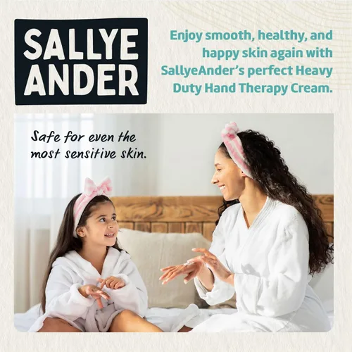 Vista 5 de SALLYEANDER Crema de terapia de manos resistente, 2 onzas, la mejor crema de manos para manos secas y agrietadas, hidrata la piel seca, perfumada