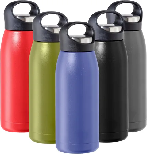 Vista 10 de OGGI Freestyle - Botella de agua aislada de acero inoxidable, doble pared aislada al vacío, termo de viaje, 23 onzas (23.0 fl oz), color negro