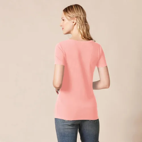 Vista 492 de Amazon Essentials Women's Regular-Fit Short-Sleeve Crewneck T-Shirt