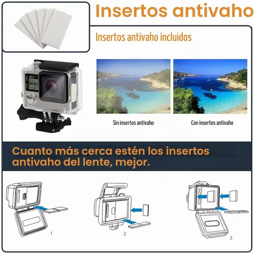 Vista 4 de Carcasa impermeable para GoPro Hero 4/3/3+