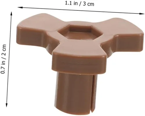 Vista 2 de 8 piezas universal para microondas, soporte de acoplador de plato giratorio de plástico resistente, eje de transmisión compatible con modelos