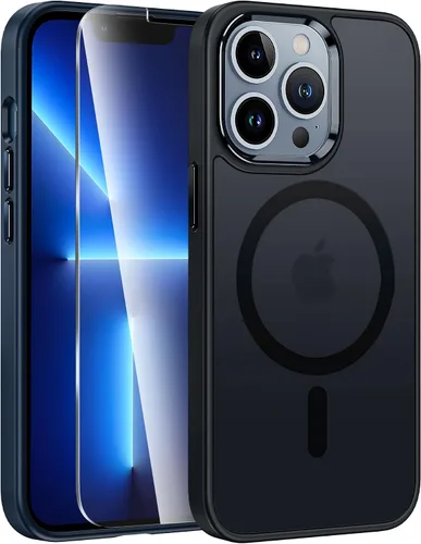 Vista 58 de FNTCASE - Funda para iPhone 16 Pro: magnética, mate, translúcida, de grado militar, protectora contra caídas, resistente, fina, duradera y a prueba
