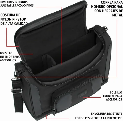 Vista 2 de USA GEAR Estuche de arranque de coche – Estuche de transporte portátil con interior personalizable y carcasa exterior duradera compatible con NOCO