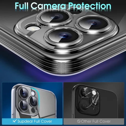 Vista 51 de Supdeal Funda cristalina transparente para iPhone 11, [No se amarillea] [Protección de la cámara] [Probado contra caídas de grado militar] Funda