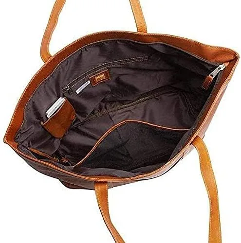 Vista 8 de Latico Bolso de mano de cuero suburbano de cuero para mujer (natural), Blanco, talla única