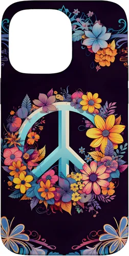 Vista 21 de Boho Floral Peace Sign Case for iPhone 17