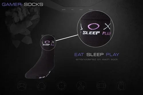 Vista 5 de Gamer - Calcetines Do Not Disturb, calcetines geniales para juegos y regalos novedosos de Navidad, calcetines de videojuegos locos