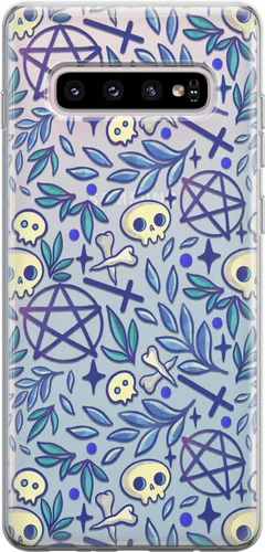 Vista 16 de Funda de teléfono compatible con Samsung Galaxy S25 S24 S23 Ultra S22 Plus S21 FE S20 Note 20 Flexible a prueba de golpes Día de los Muertos