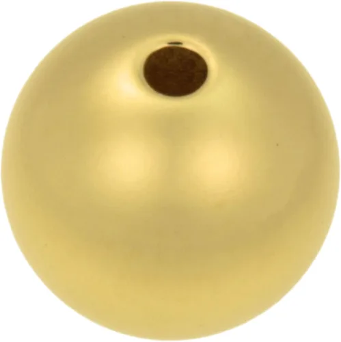 Vista 4 de uGems Cuenta redonda de 0.472 in relleno de oro de 14 quilates, agujero grande de 0.098 in, componente de joyería sin costuras, 1 pieza, ideal
