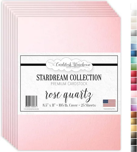Vista 15 de Cardstock Warehouse Stardream - Papel de cartulina morado amatista - 25 hojas, 8.5 x 11 pulgadas - 105 libras / 284 GSM cartulina púrpura metálica