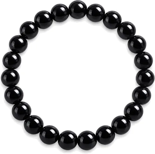 Vista 19 de Colección Cherry Tree - Pulseras de cuentas de gemas para mujeres y hombres, tamaños pequeños, medianos y grandes, cuentas redondas de 8 mm Cuarzo
