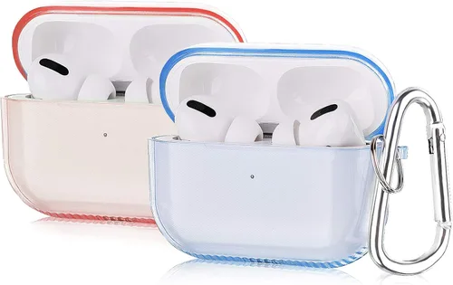 Vista 10 de KOREDA Funda Protectora Compatible con AirPods Pro y AirPods Pro 2 Estuche, Funda Protectora Completa Suave y Transparente a Prueba de Golpes